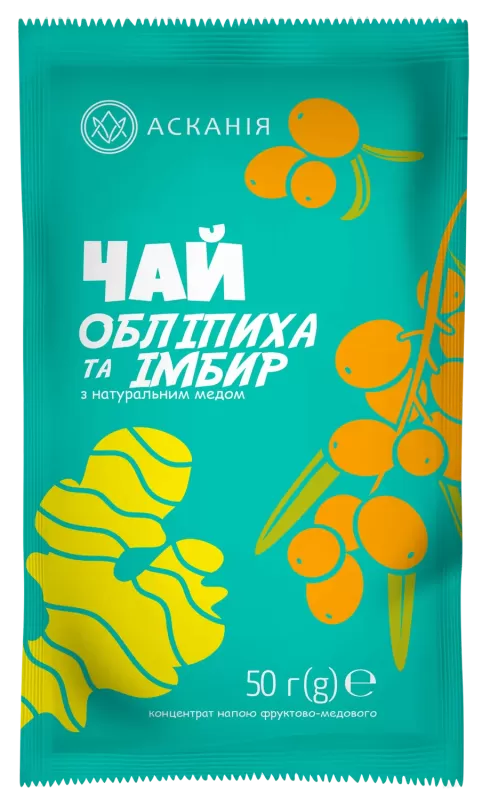Чай "Обліпиха та імбир" АСКАНІЯ 50г
