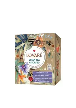 Чай lovare "Assorted green tea" пакетований (50*1.5 г)