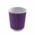 110 мл. стакан двошаровий гофрований фіолетовий (25 шт/рук.)