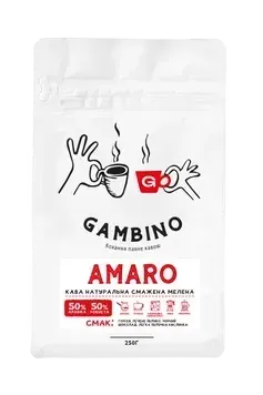 Amaro GAMBINO кава мелена бленд 0,25 кг