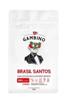 Brasil Santos GAMBINO кава мелена моносорт 0,25 кг