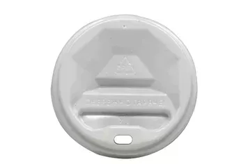 91 мм КР Біла кришка для паперового стакана (50 шт)