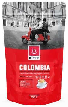 Colombia CAFFEIN кава мелена моносорт 0,25 кг