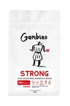 Strong GAMBINO кава в зернах бленд 0,25 кг
